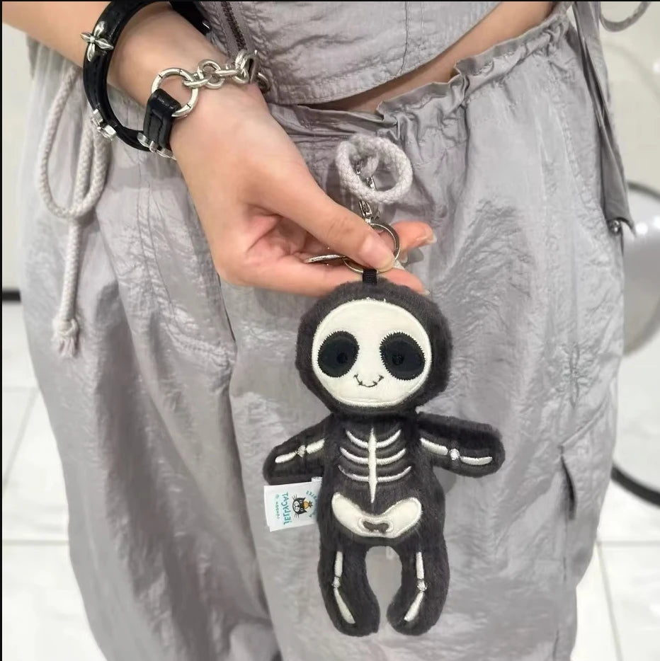 Jelly Plush Bag Charm Keychain – Soft & Cute Accessory