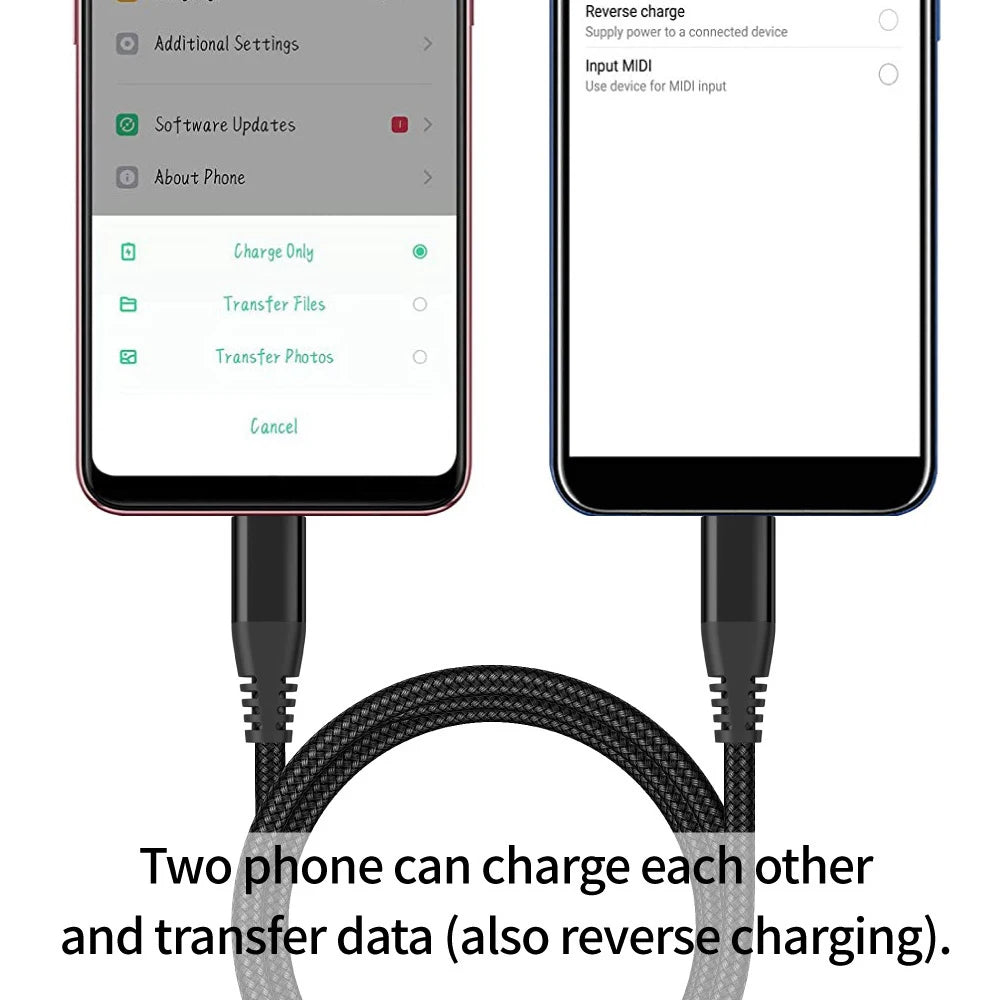 Experience Lightning-Fast Charging with the 60W USB C to USB Type C Cable - Perfect for MacBook, Samsung, Xiaomi, and Huawei (1M/2M/3M Options)