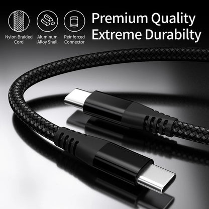 Experience Lightning-Fast Charging with the 60W USB C to USB Type C Cable - Perfect for MacBook, Samsung, Xiaomi, and Huawei (1M/2M/3M Options)