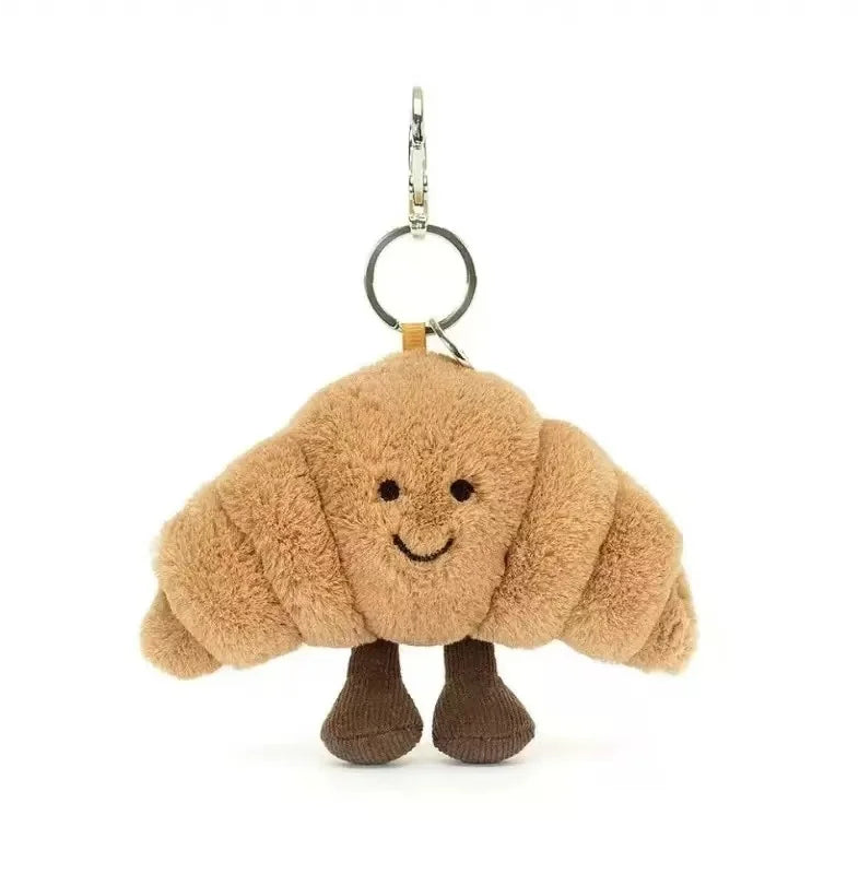 Jelly Plush Bag Charm Keychain – Soft & Cute Accessory