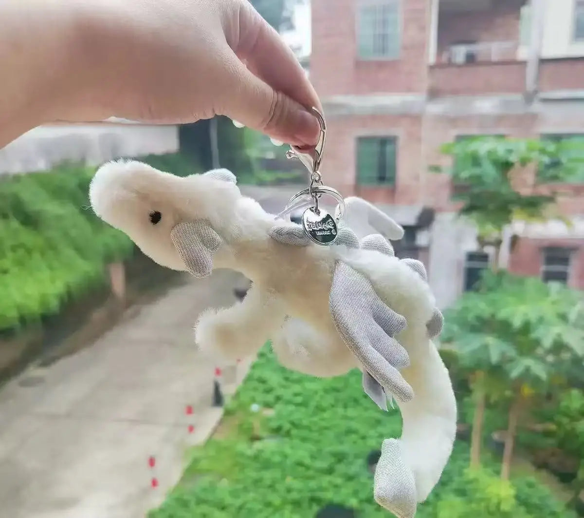 Jelly Plush Bag Charm Keychain – Soft & Cute Accessory