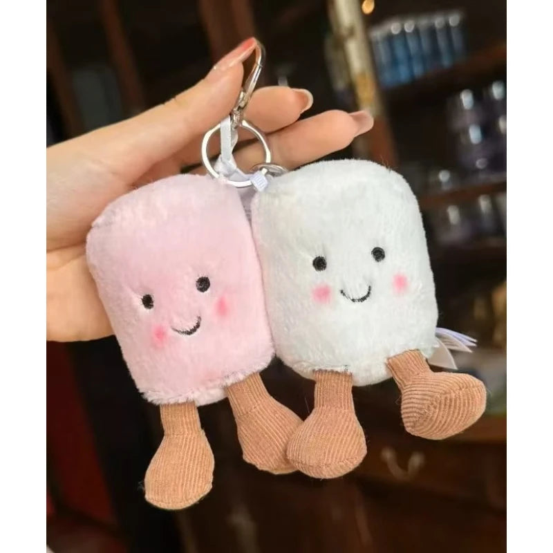 Jelly Plush Bag Charm Keychain – Soft & Cute Accessory