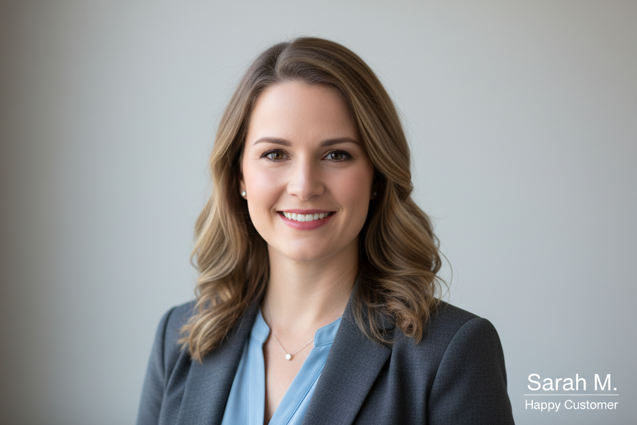 testimonial image of a woman names sarah m.